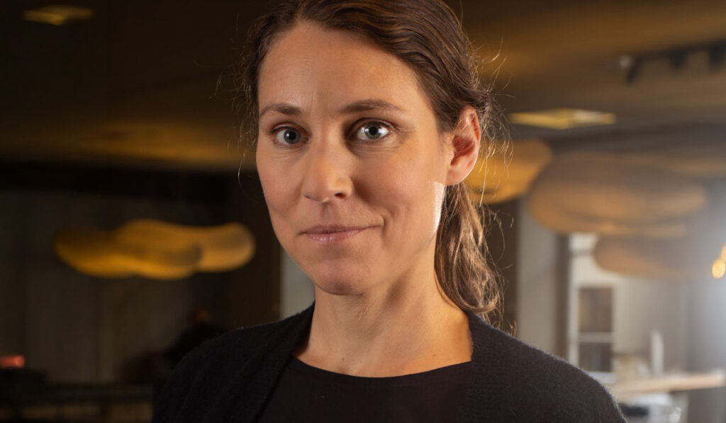 Emma Henriksson, hållbarhetschef på Skandia fastigheter och ordförande i Fastighetsägarnas hållbarhetsråd.